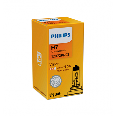 Галогеновая лампа Philips H7 Vision +30% 